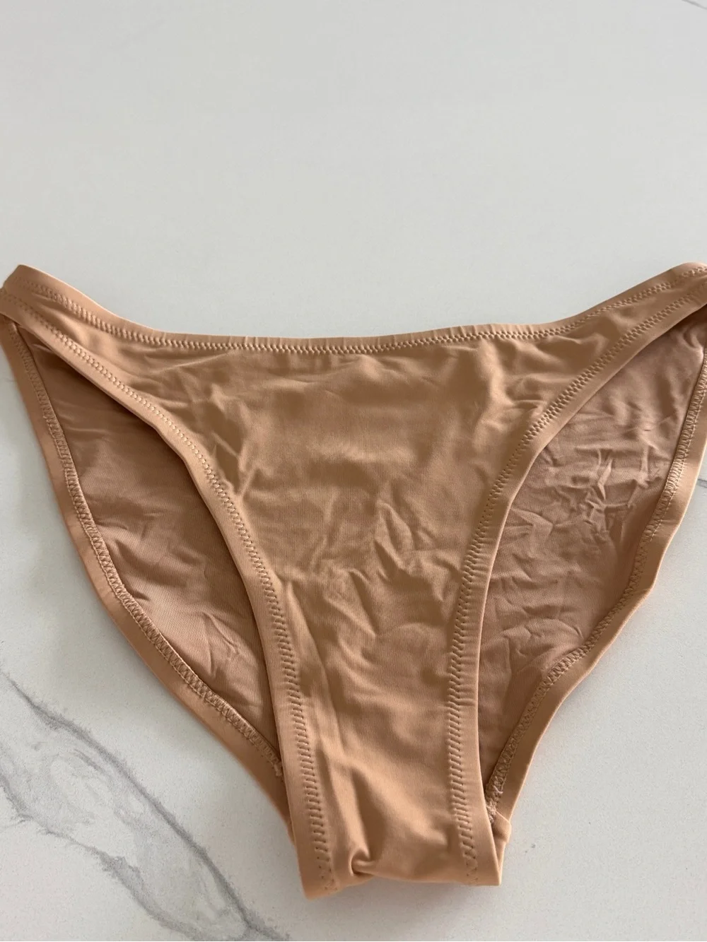 SKIMS tan seamless bikini swim - Light Beige
